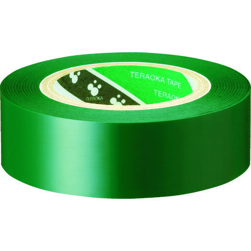 テラオカ TERAOKA ポリエステルフィルム粘着テープNO.631S ＃25緑 19mm×30m (1巻) 品番：631S GR #25 19X30