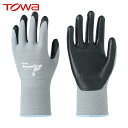 トワロン まとめ買い ニトリル背抜き手袋 パワーグラブZERO S (10双入) (1袋) 品番:526-S