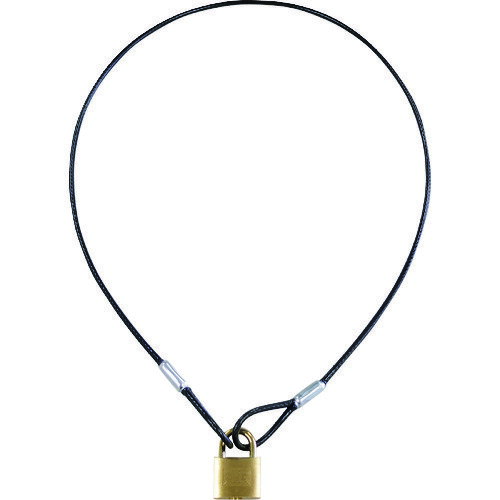 ソール SOL 鍵 南京錠 ワイヤー&パドロックシリンダー錠タイプ 1040mm (1個) 品番:1280-30L