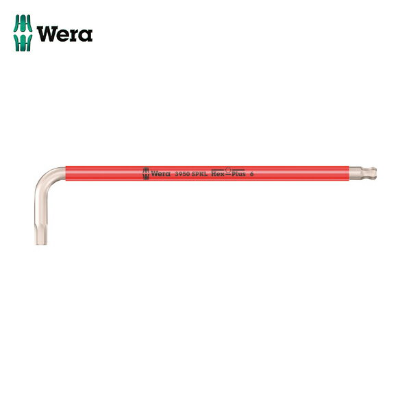 ヴェラ Wera 3950 SPKL Hex-Plus ステンレス六角レンチ 6.0 red (1個) 品番：022666