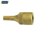 ハゼット HAZET ショートヘキサゴンソケット(差込角6.35mm・チタンコーティング) (1個) 品番:8501H-4