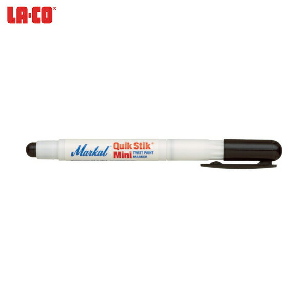 LACO Markal 工業用マーカー クイック・スティック ミニ 黒 (1本) 品番：61129