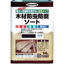 アサヒペン 木材防虫防腐ソート14L ブラウン (1缶) 品番:530929
