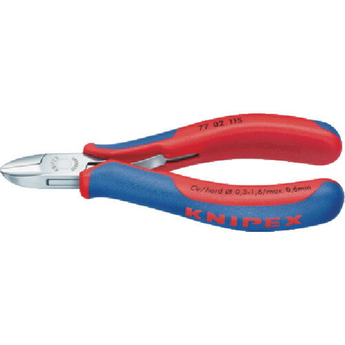 KNIPEX(クニペックス) 精密用ニッパー 130mm (1丁) 品番：7702-130