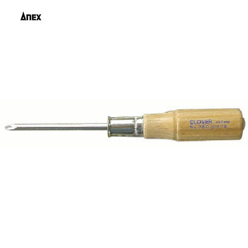 アネックス(Anex) 木柄貫通ドライバー +1X75 (1個) 品番：750-1-75