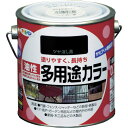 アサヒペン 油性多用途カラー 0.7L ツヤ消し黒 (1缶) 品番:536792