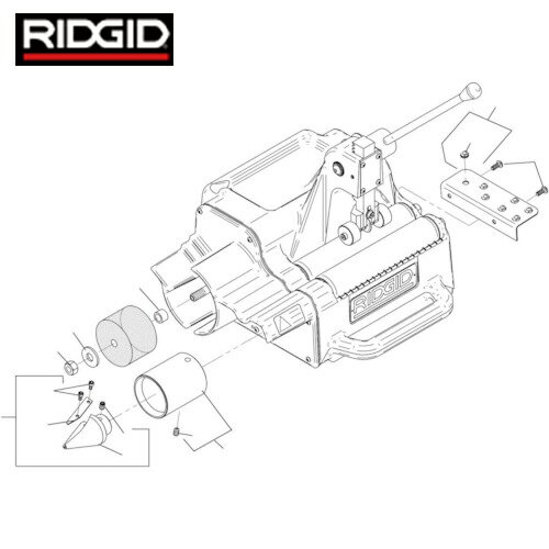 RIDGID(リジッド) 高速管端処理機用パーツ ブラシ ホルダー F/122J (1Pk) 品番：93712