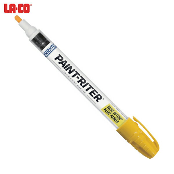 LACO Markal 工業用マーカー 「VALVE ACTION」 黄 (1本) 品番：96821