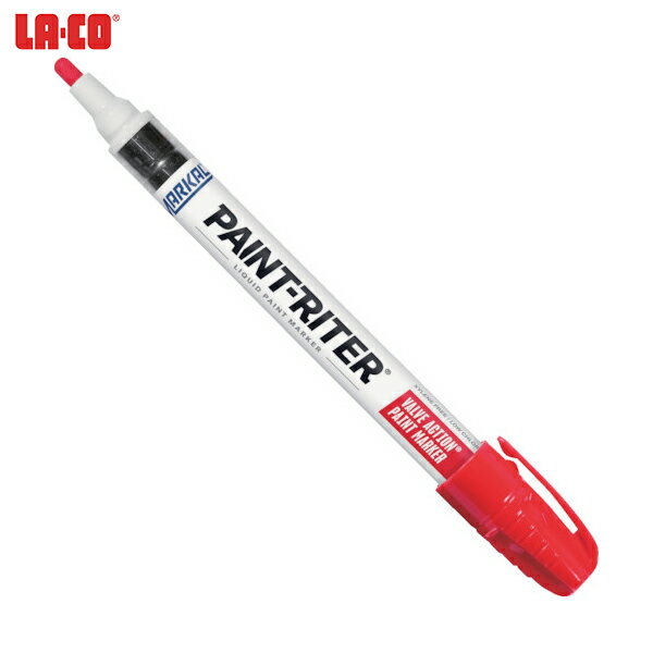LACO Markal 工業用マーカー 「VALVE ACTION」 赤 (1本) 品番：96822