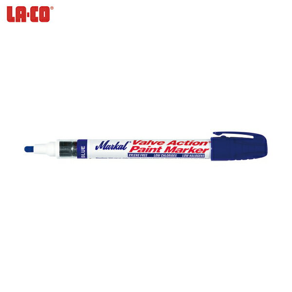 LACO Markal 工業用マーカー 「VALVE ACTION」 青 (1本) 品番：96825