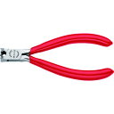 KNIPEX クニペックス エレクトロニクスエンドカッティングニッパー プラスチックハンドル (1丁) 品番:6401-115