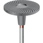 ナカニシ 軸付ゴム砥石ディスク 5本入 φ30×軸φ3 ＃80 (1Pk) 品番：64431