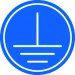 アイマーク 安全標識 アースラベルφ16 (1組) 品番:AAG-2