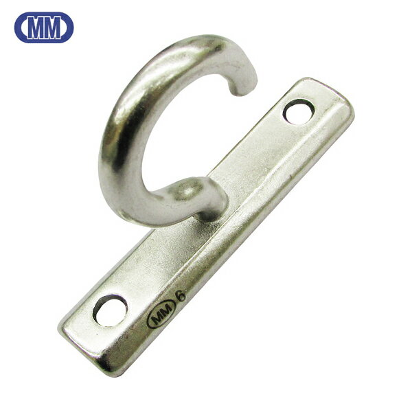 水本 吊金具(ビス止めタイプ) ステンレス プレートフック縦型 線径5mm (1個) 品番：B-2590