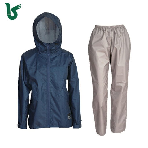カジメイク 雨具 合羽 カッパ レインスーツフェミニン2 デニム L (1着) 品番:7480-45-L カジメイク 雨具 合羽 カッパ レインスーツフェミニン2 デニム L (1着) 品番:7480-45-L