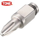 TONE トネ ドライバービットソケット 差込角9.5mm 全長35.5mm (1個) 品番:BIT3-P3