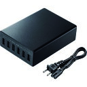 サンワサプライ USB充電器 ブラック (1台) 品番:ACA-IP67BK