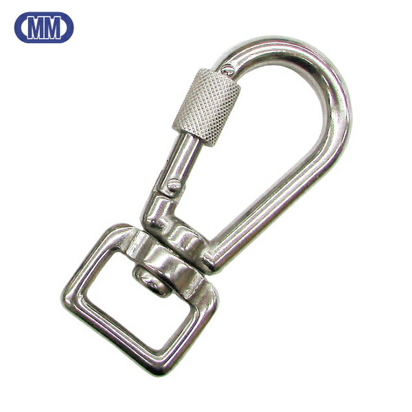 水本 ステンレス 環付スナップフック NBL型（ベルトタイプ） 線径6mm 長さ76mm （1個入） (1個) 品番：B-2670