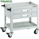 トラスコ TRUSCO ツールワゴン バーディワゴン 600X400 引出付 ホワイト (1台) 品番:BDW-662V2-W
