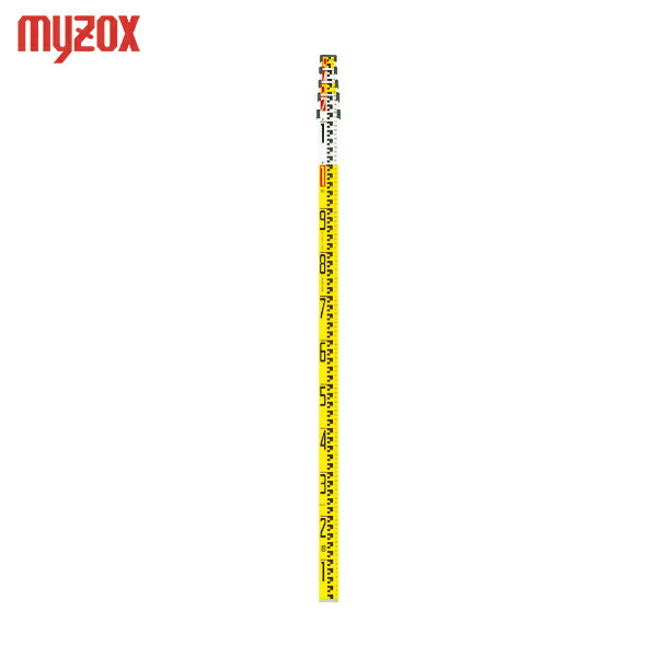 マイゾックス アルミスタッフ サンアルゴーイエロー5m×5段 ISO対応 (1本) 品番：ALG-55Y
