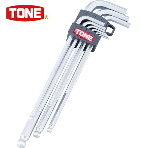 TONE トネ マスターツールロングボールポイントL形レンチセット (1S) 品番：BL900 ボールポイント六角..