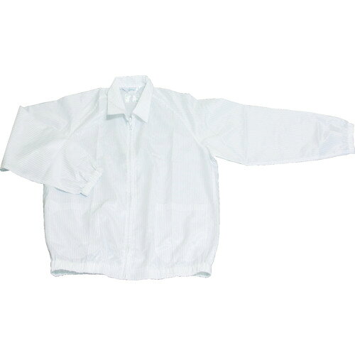 ブラストン ジャケット(衿付)-白-3L (1着) 品番：BSC-41001-W-3L(4)