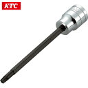 KTC(京都機械工具) 12.7sq.ロングT型トルクスビットソケットT45 (1個) 品番：BT4-T45L 1