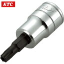 KTC(京都機械工具) 9.5sq.ショートT型いじり止めトルクスビットソケットT30 (1個) 品番：BT3-T30HS