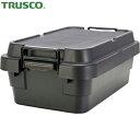 トラスコ TRUSCO 道具箱 トランクカーゴ フラット天板仕様 浅型 30L 黒 (1台) 品番:BLKCFL-50