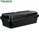 トラスコ TRUSCO 道具箱 トランクカーゴ フラット天板仕様 浅型 40L 黒 (1台) 品番:BLKCFL-70