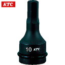 KTC 京都機械工具 12.7sq.インパクトレンチ用ヘキサゴンレンチ 10mm (1個) 品番:BTP4-10P