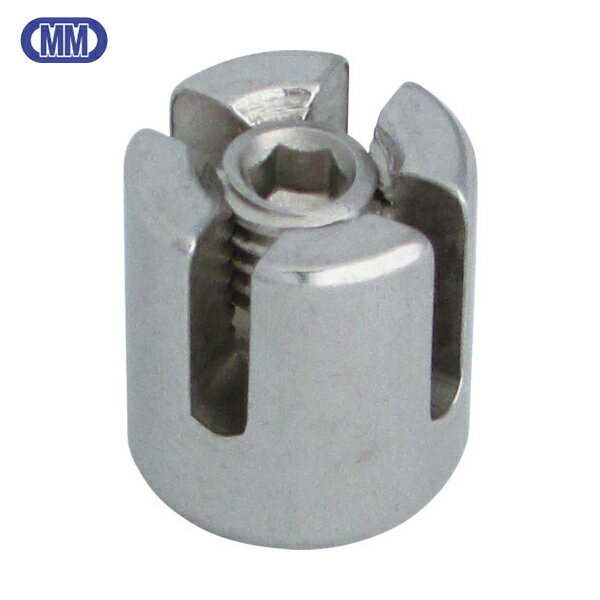 水本 ワイヤクリップ ステンレス ダブルクリップ 適合ワイヤー径2mm (1個) 品番：B-2142