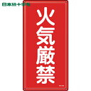 日本緑十字 安全標識 消防・危険物標識 火気厳禁 KHT-1SS 600×300mm ステンレス (1枚) 品番:053401