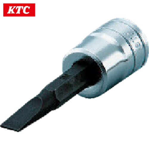 KTC(京都機械工具) ドライバービットソケット 6.3sq.マイナスビットソケット 刃先6mm 差込角6.35mm (1個) 品番：BT2-6M
