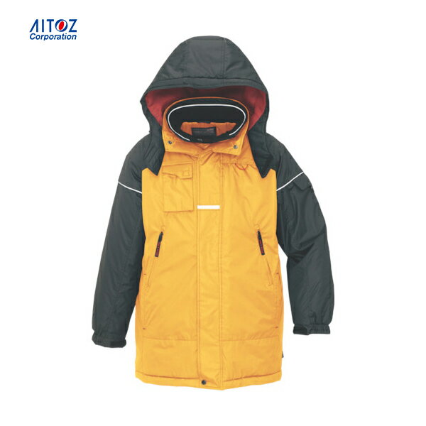 アイトス 防寒コート イエローL (1着) 品番:AZ-6060-019-L