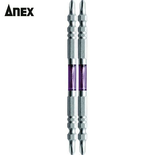 アネックス(Anex) 龍靭ビット スリムタイプ 2本組 両頭 ＋2×110 (1Pk) 品番：ARTS-2110