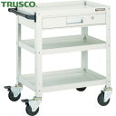 トラスコ TRUSCO ツールワゴン バーディワゴン 750X500 引出付 ホワイト (1台) 品番:BDW-773V-W