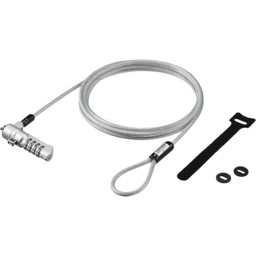 バッファロー BUFFALO ダイヤル式ワイヤーロック Nanoスロット対応 (1個) 品番：BLD4WNN