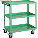 トラスコ TRUSCO ツールワゴン バーディワゴン 750X500XH880 ウレタン車輪 ヤンググリーン (1台) 品番:BDW-973U-YG