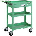 トラスコ TRUSCO ツールワゴン バーディワゴン 600X400 引出付 ヤンググリーン (1台) 品番:BDW-963V-YG