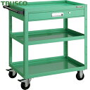 トラスコ TRUSCO ツールワゴン バーディワゴン 750X500 引出付 ヤンググリーン (1台) 品番:BDW-973V-YG