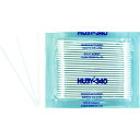 HUBY 3インチ 工業用綿棒(先端コーン型/ハードシャープポイントスリム)BB-013SP (100本入) (1袋) 品番:BB-013SP