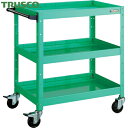 トラスコ TRUSCO ツールワゴン バーディワゴン 750X500XH880 深3段 ヤンググリーン (1台) 品番:BDW-973F3-YG