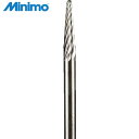ミニモ Minimo 超硬カッター スパイラルカット Φ3 軸径3.0mm (1本) 品番:BC2142