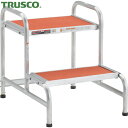 トラスコ TRUSCO 作業用踏台 アルミ製 アジャスター付 高さ0.45m 2段 (1台) 品番:AF-A2