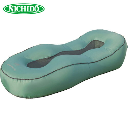 日動工業 NICHIDO エアソファベッド アラジン オリーブグリーン (1台) 品番：ASB-01-OG