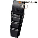 フジ矢 FUJIYA ホルダー3段(黒金 KUROKIN クロキン)LIGHT PU LEASER SERIES (1個) 品番:AH-63BG