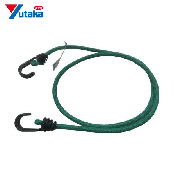 ユタカメイク ゴム バンジーコード 8mm×1200mm 緑 (1本) 品番：BC-81211
