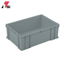 岐阜プラスチック工業 リス ボックス型コンテナ 132679 B型プラテナーB-56 グレー (1個) 品番:B-56 GY