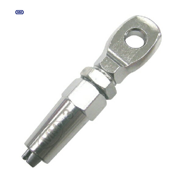 水本 ステンレス ロックターミナルアイ 穴径6.3mm (1個) 品番：B-2415